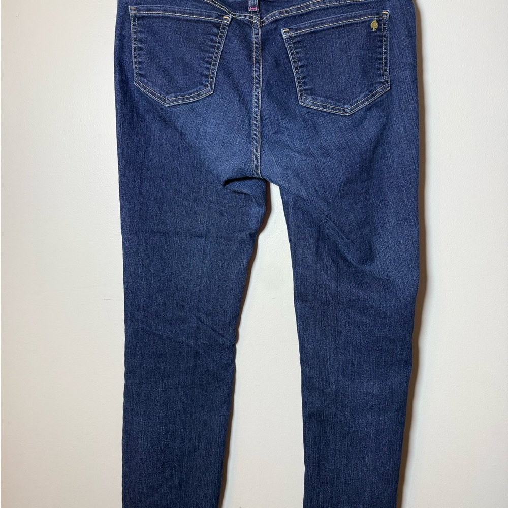KATE SPADE | Perry Street Play Hooky Cropped Denim Jeans Size 30 - Picture 3 of 7